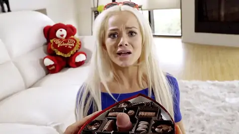 He Surprises His Platinum-blondie Step-sister With A Freaky Bounty